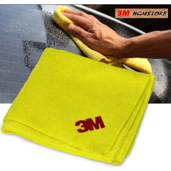 COMBO 10 Cái (1 túi) Khăn Lau Đa Năng 3M SQ21 màu Vàng - Khăn Lau Xe Chuyên Dụng