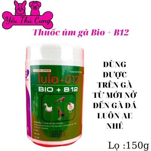 BIO B12 ÚM GÀ CON PHÒNG NGỪA TỔNG HỢP-YÊU THÚ CƯNG