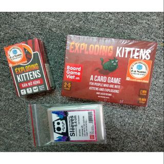 [COMBO] Boardgame MÈO NỔ VIỆT HOÁ FULL và BỌC BÀI ( EXPLODING KITTENS)