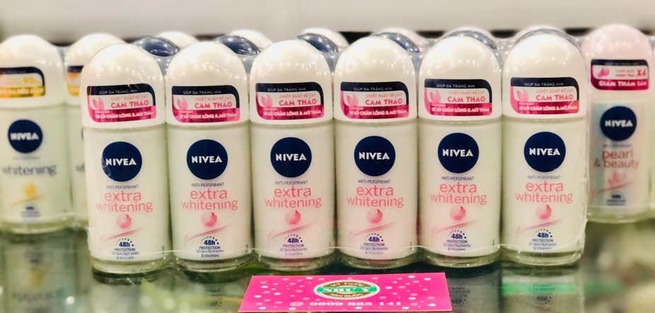 Lăn Khử Mùi Nivea Extra Whitening 50ml Thái lan