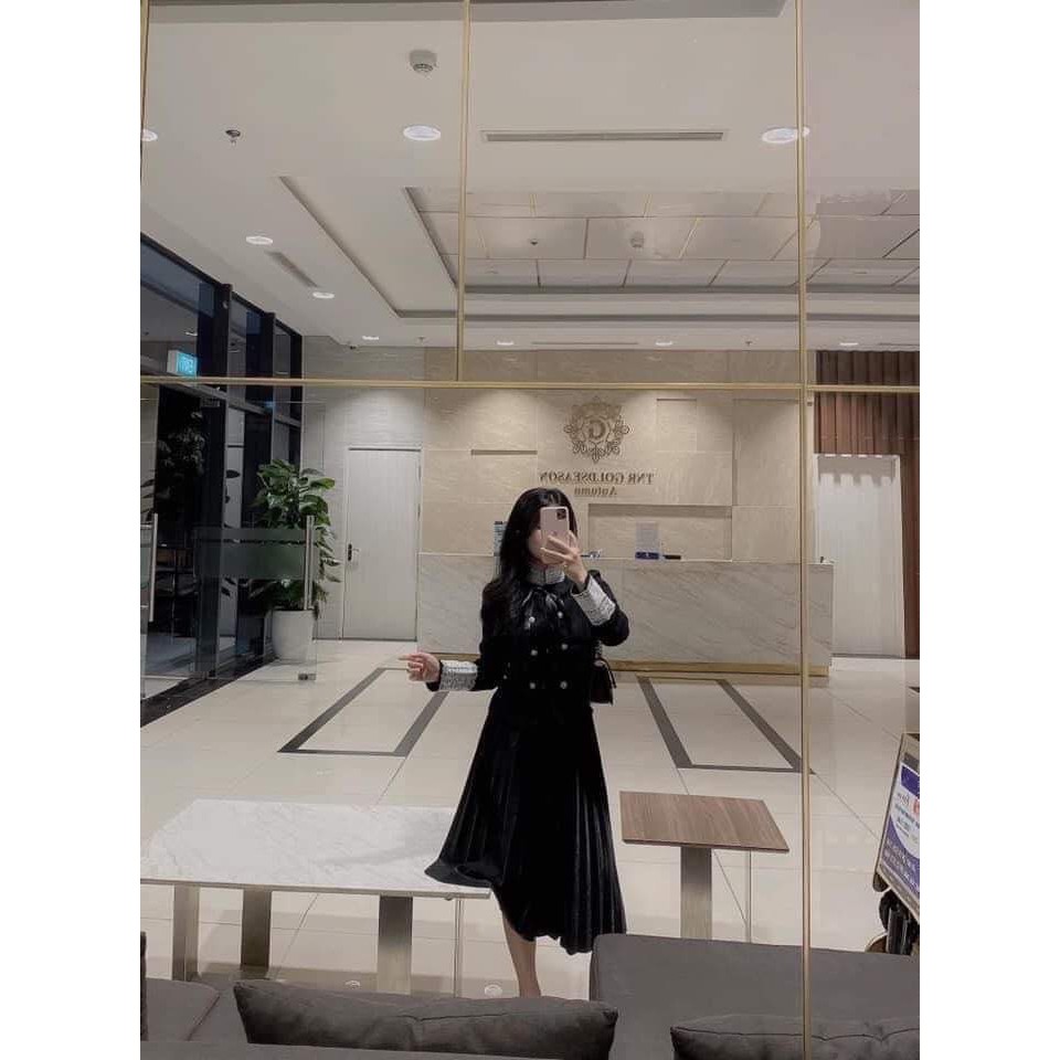  [CHẤT ĐẸP] Chân Váy Xếp Ly Midi Dập Ly Loại 1 | BigBuy360 - bigbuy360.vn