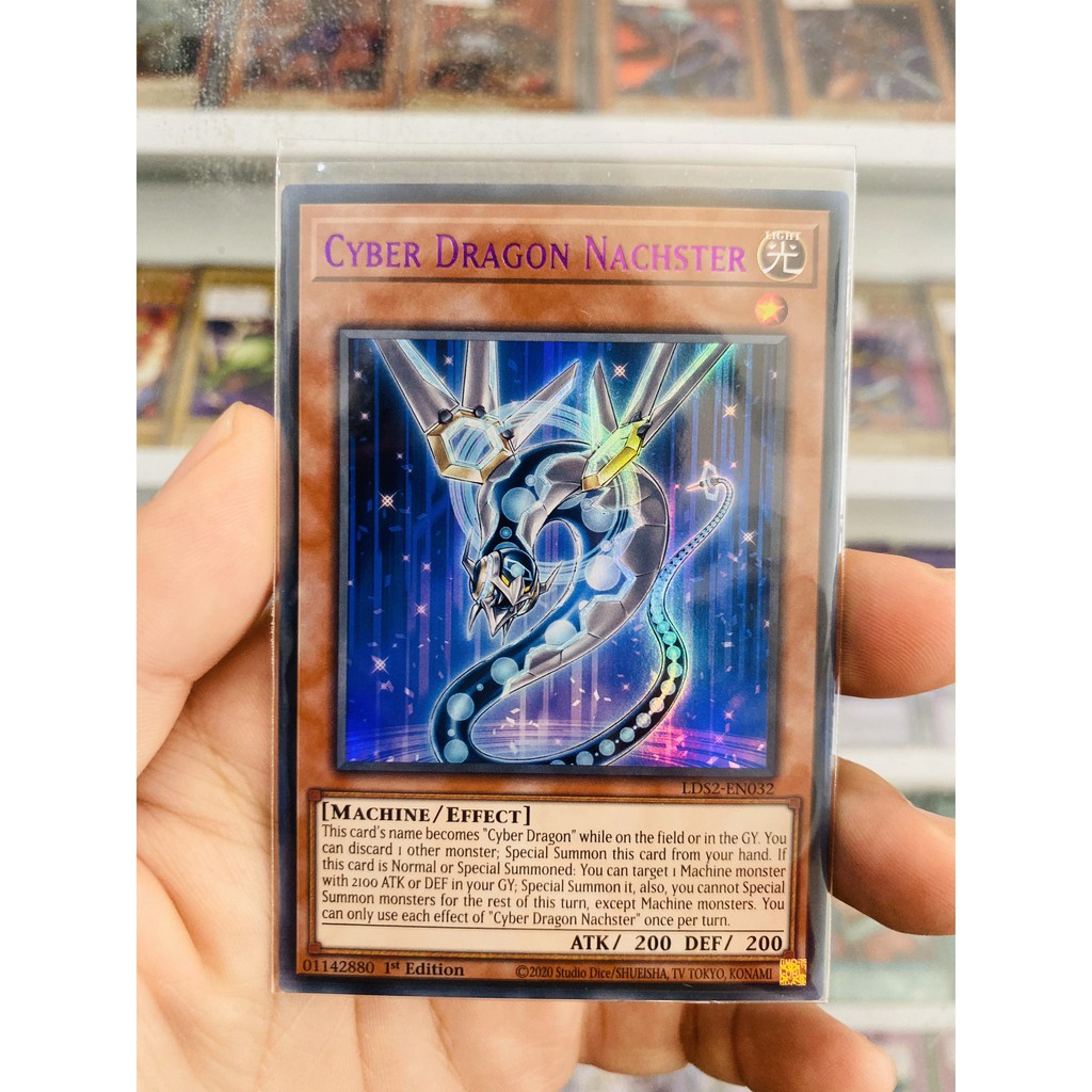 Thẻ Bài YugiOh! Mã LDS2-EN032 - Cyber Dragon Nachster - Ultra Rare (Purple) - 1st Edition