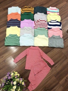 Set 3 bộ cotton len cho bé( bé trai và gái)
