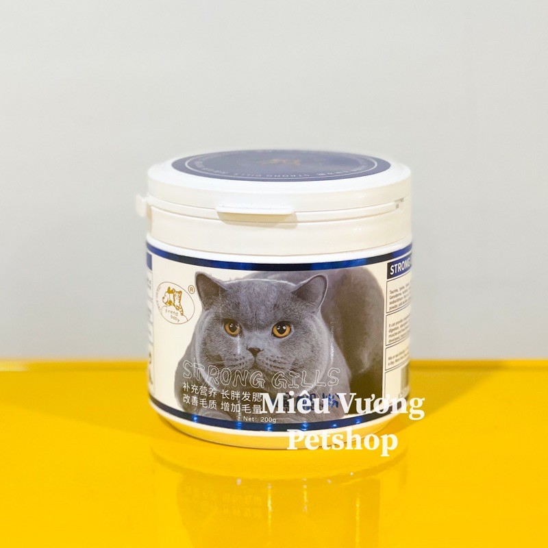 Bột tăng nọng tạo phom bánh bao cho mèo Friend Baby 200g