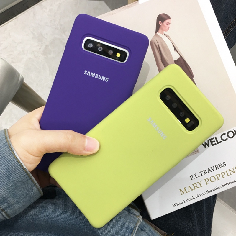 Ốp Điện Thoại Silicon Mềm Dẻo Chính Hãng Dành Cho Samsung S10 Plus S10 4G 5G S10e S9 Plus S7 Edge