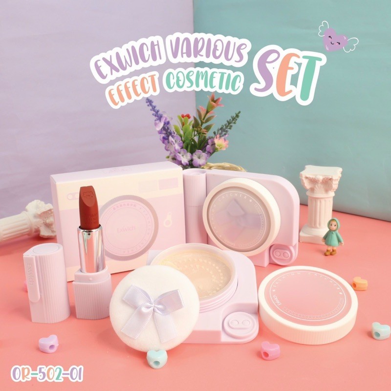 Set makeup máy ảnh Exwich 2 món