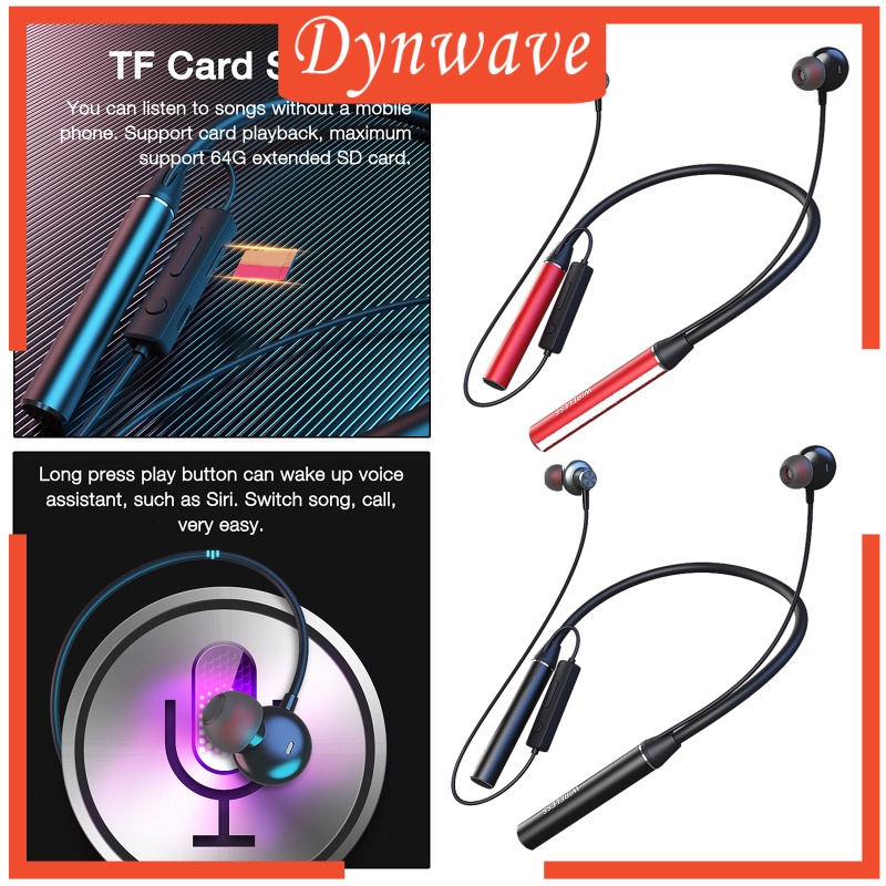 [DYNWAVE] Foldable Wireless Neckband for Workout Running Driving Outside TF Card