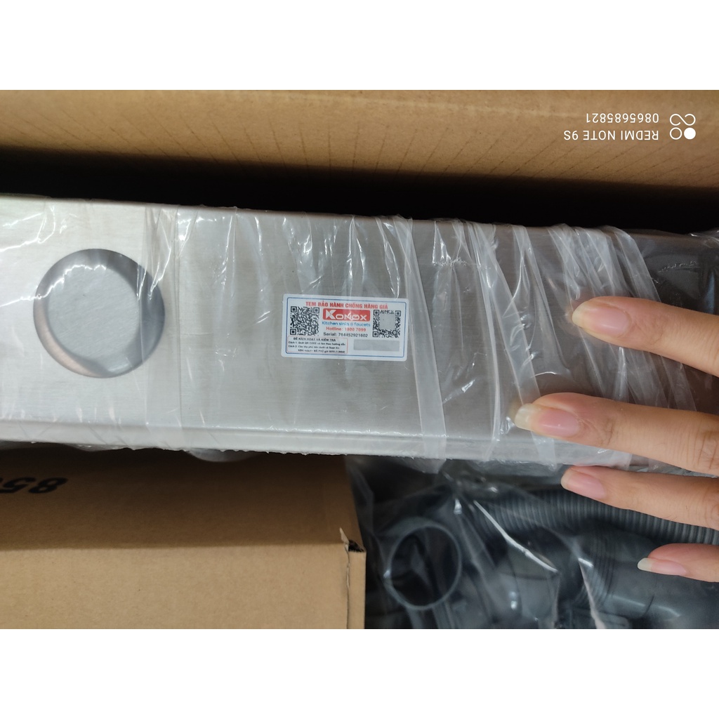 Bồn Rửa Chén Konox KN7548SO Chậu Rửa Bát Inox 304 1 Hố Đơn Hố CÓ THỢ LẮP ĐẶT
