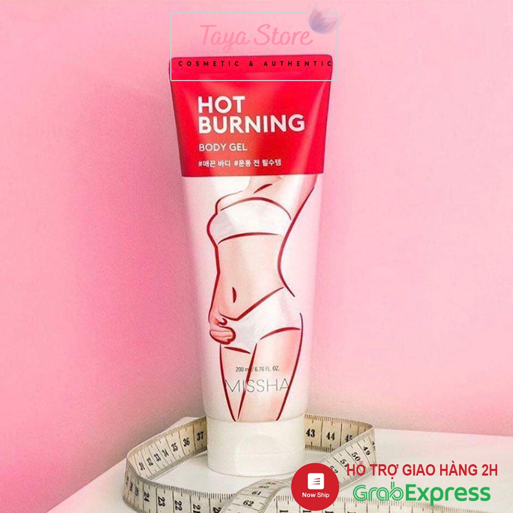 Kem tan mỡ Missha Hot Burning Body Gel 200ml Hàn Quốc gel tan mỡ thon gọn vóc dáng