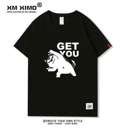 [XM0010] Áo thun ngắn tay XM XIMO in hình "Chó mèo Get You" áo đôi áo couple (XIMO)