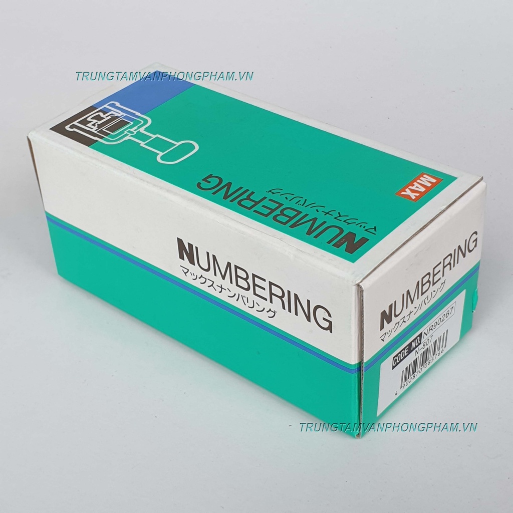 Dấu số nhảy tự động 6 số Max N607 Automatic Numbering Machine đóng số thứ tự, đánh số trang, số seri... Đánh số lên vải