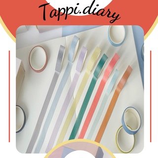 Cuộn băng keo washi tape đơn giản nhiều màu sắc