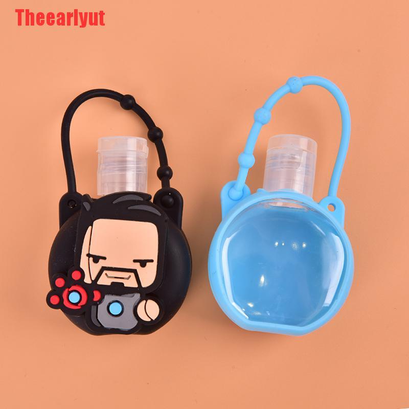 1 Chai Đựng Nước Rửa Tay Mini Hình Marvel Giá Đỡ