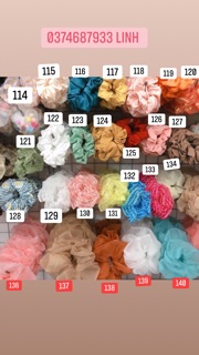 Cột tóc Scrunchie đồng giá 12k # bán hàng có tâm