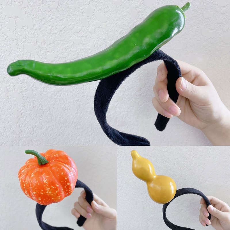 Băng Đô Trái Cây Nhồi Bông Xinh Xắn Dùng Trong Rửa Mặt