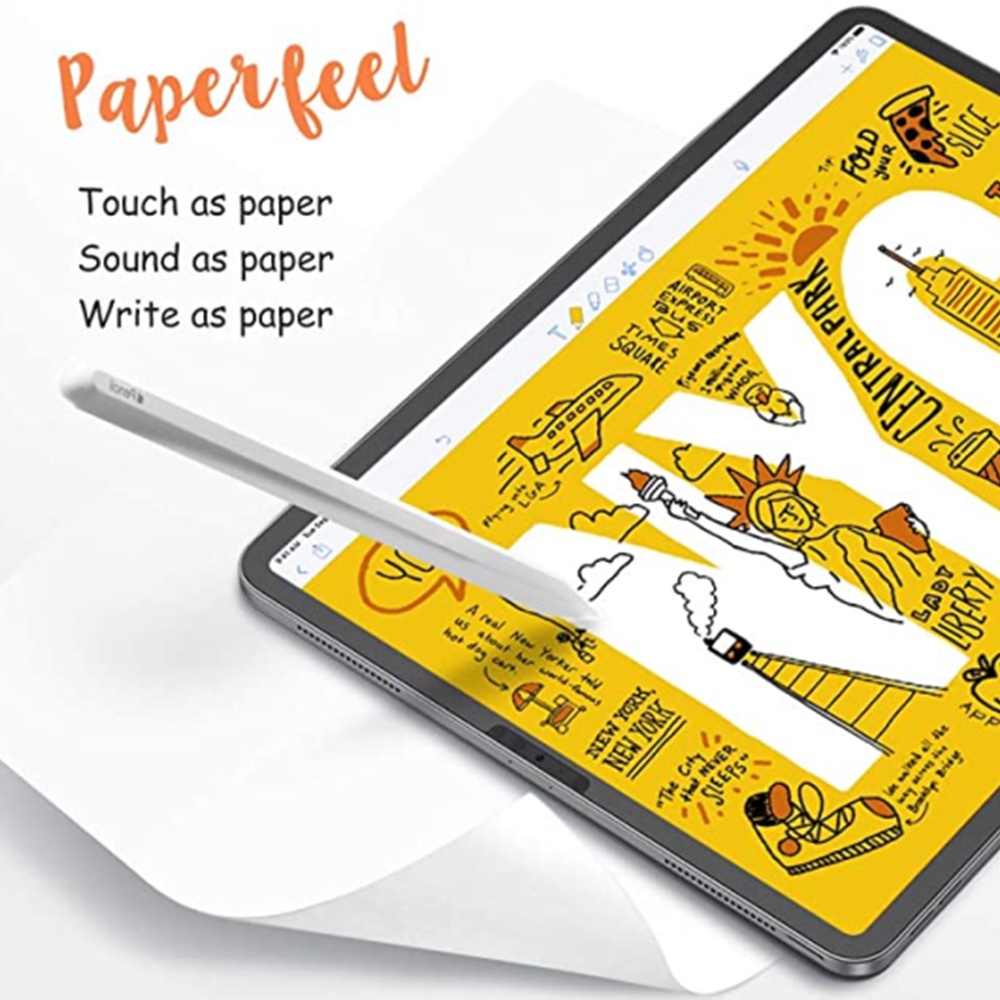 Goojodoq Miếng Dán Bảo Vệ Màn Hình Cho pro 11 2021 12.9 12 9 for 8th gen mini 5 for air 4 7th gen air 3 paperfeel 10.2 9.7 10.5
