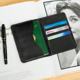 Ví đựng passport handmade da bò nhập khẩu - Ví đựng Passport Mino Crafts