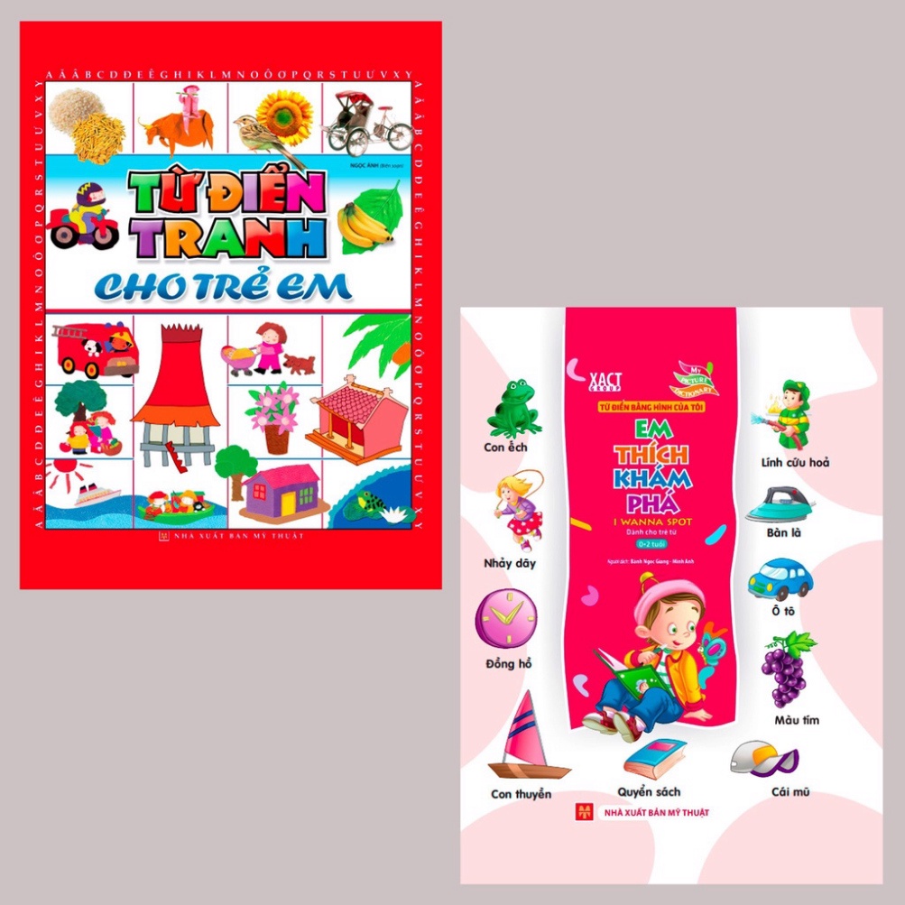 Sách - Combo 2 cuốn: Từ Điển Tranh Cho Trẻ Em + Em Thích Khám Phá Dành Cho Trẻ Từ 0-2 Tuổi (SM-0611) - Sác