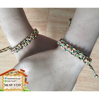 Cặp vòng tay handmade handmade thổ cẩm dân tôc
