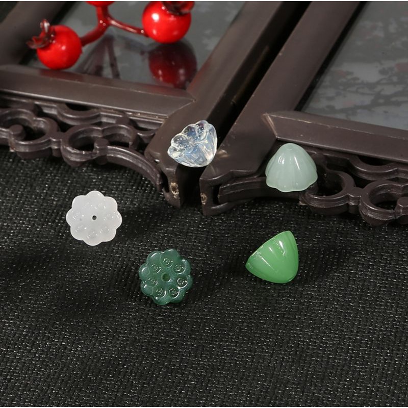 Set 10 đài sen 10mm - nguyên liệu làm trâm cài tóc thủ công handmade DIY