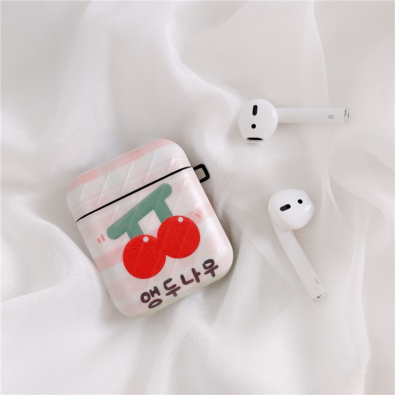 Case Airpods Cherry Đỏ cho AirPods 1/2/Pro - airpod case