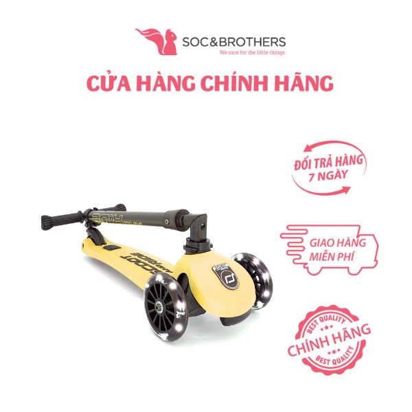 Xe scooter trẻ em Scoot and Ride Highwaykick 3 LED màu Lemon