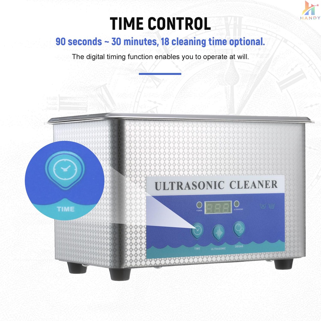 Thiết Bị Vệ Sinh Đồ Trang Sức Bằng Sóng Siêu Âm 900Ml Đầu Cắm EU