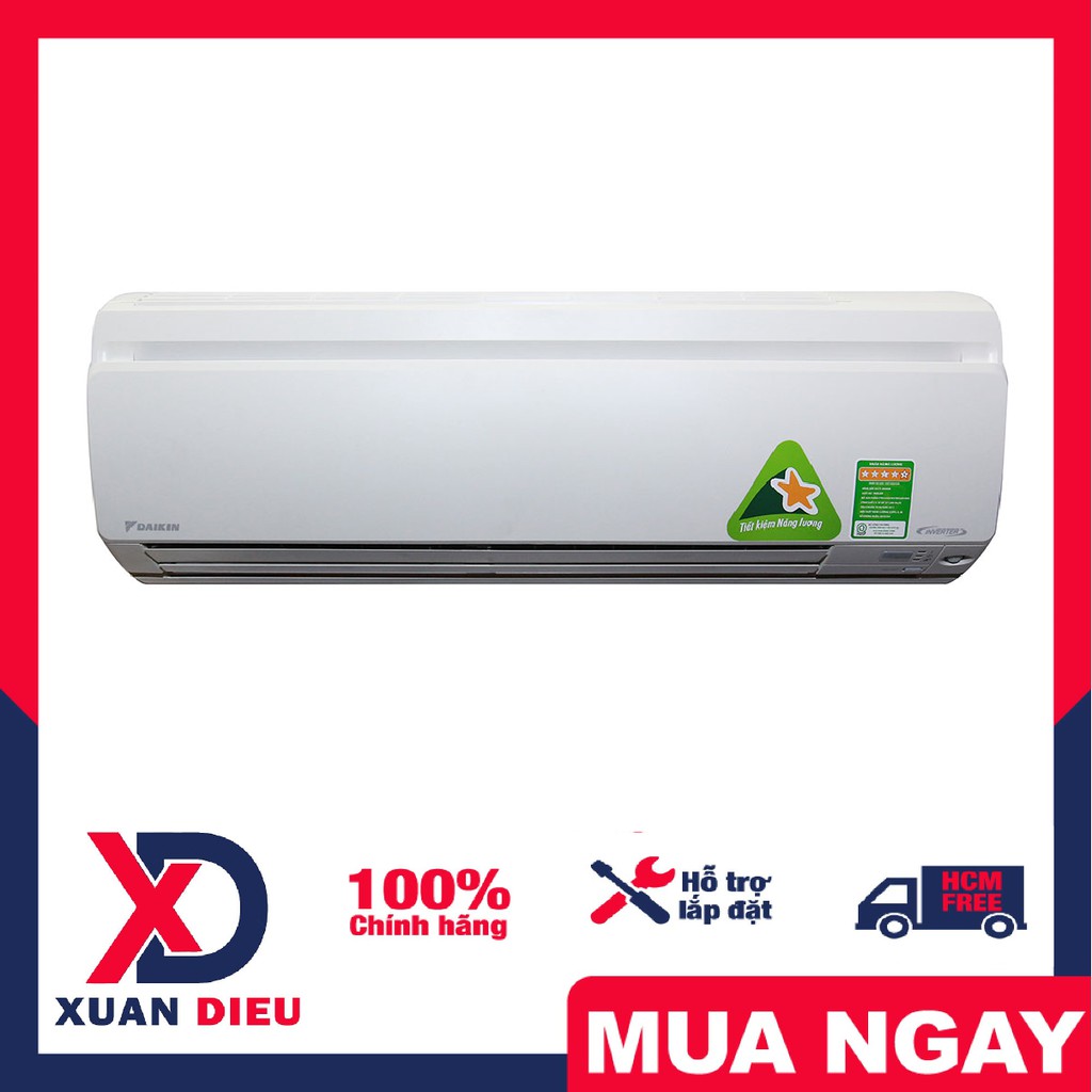 Máy lạnh Daikin 1.5 HP FTKS35GVMV - Mắt thần thông minh, Nhập Thái Lan, Lọc bụi, kháng khuẩn, khử mùi.Giao miễn phí HCM