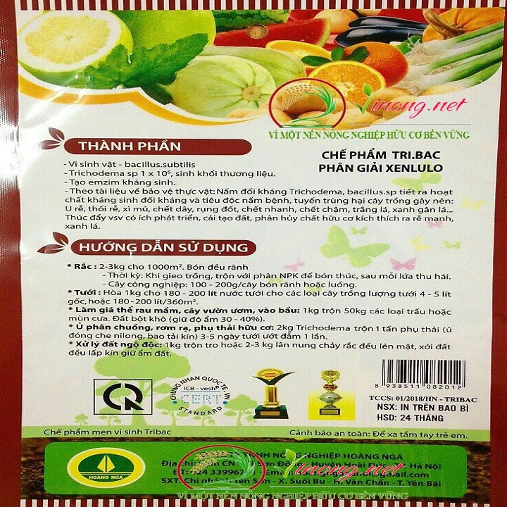 [SIEURE] NẤM ĐỐI KHÁNG TRICHODERMA-BACILLUS.SP GÓI 1KG hàng đẹp, phân phối chuyên nghiệp.