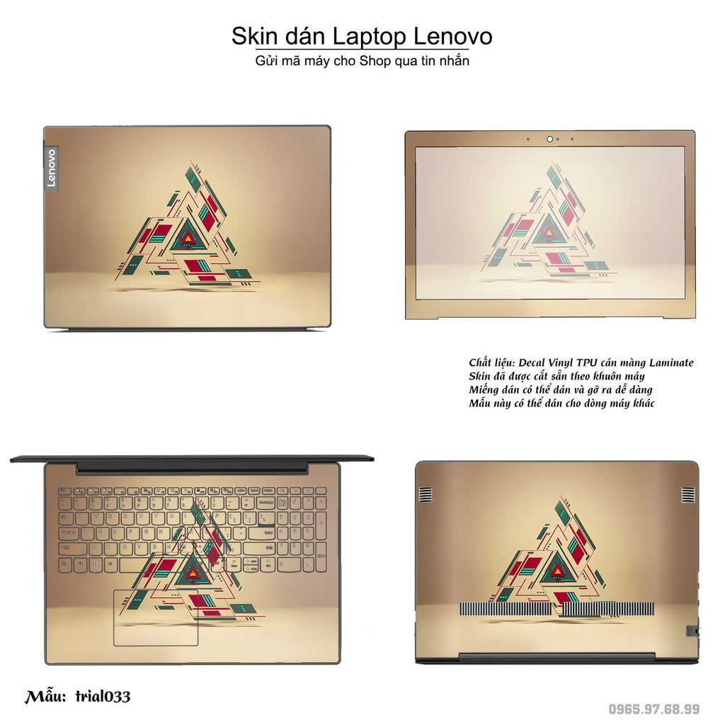 Skin dán Laptop Lenovo in hình Đa giác _nhiều mẫu 6 (inbox mã máy cho Shop)