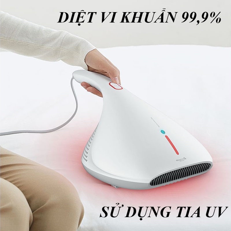 Máy hút bụi cầm tay Deerma CM800, hút bụi giường, đệm, sofa có đèn UV