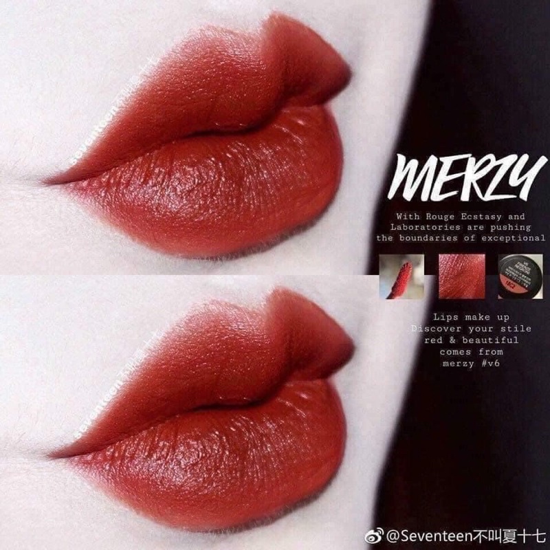 SON KEM MERZY V6 -ĐỎ GẠCH