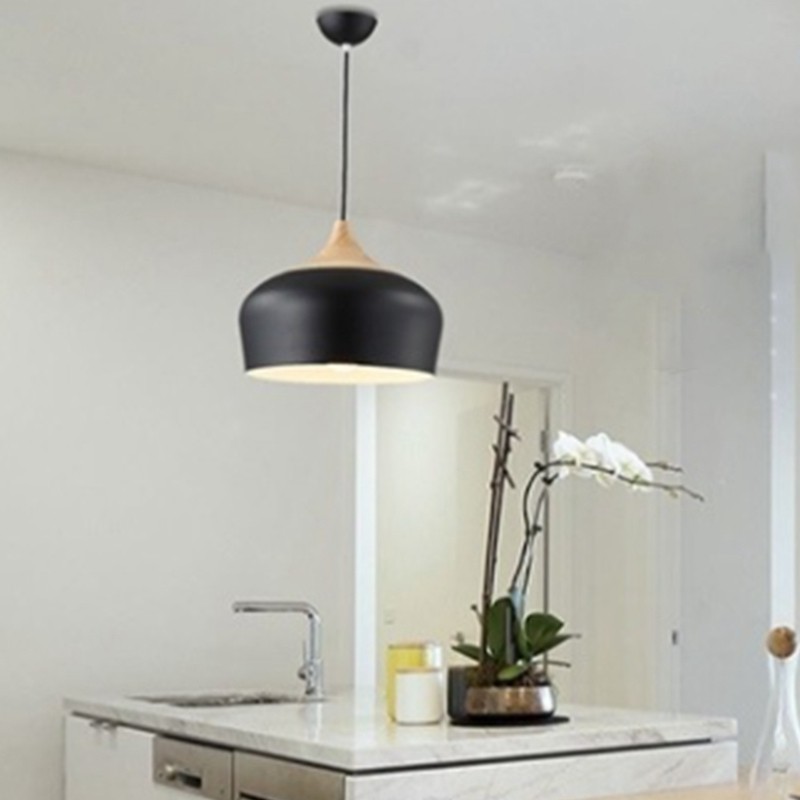 Đèn thả trần bằng nhôm sáng tạo phong cách bắc âu dùng trang trí ban công / lối đi / bàn ăn tối nhà bếp / phòng khách
