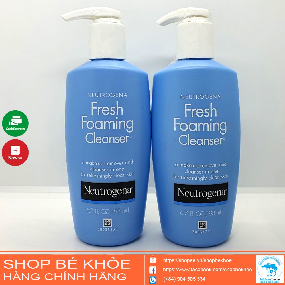 Sữa Rửa Mặt Neutrogena - Sữa rửa mặt tạo bọt Tẩy Trang Neutrogena Fresh Foaming Cleanser