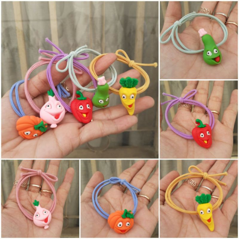 Cột tóc rau củ siêu cưng (được chọn mẫu)