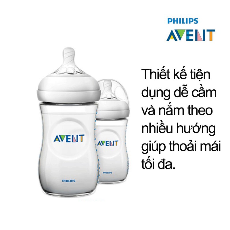 Bình Sữa Avent Natural Bình Sữa Cho Bé Bằng Nhựa Không Chứa BPA 60ml/ 125ml/ 260ml/ 330ml