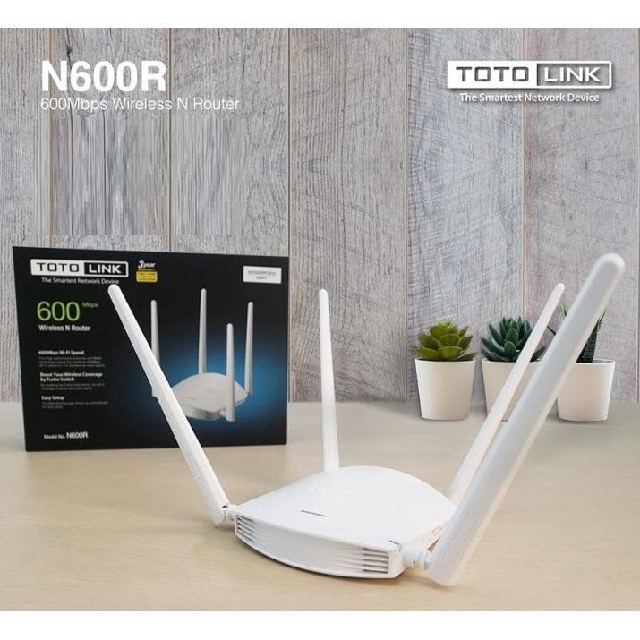 [Mã 254ELSALE giảm 7% đơn 300K] Cục phát wifi tốc độ ổn định Router Wi-Fi Chuẩn N 600Mbps TOTOLINK N600R