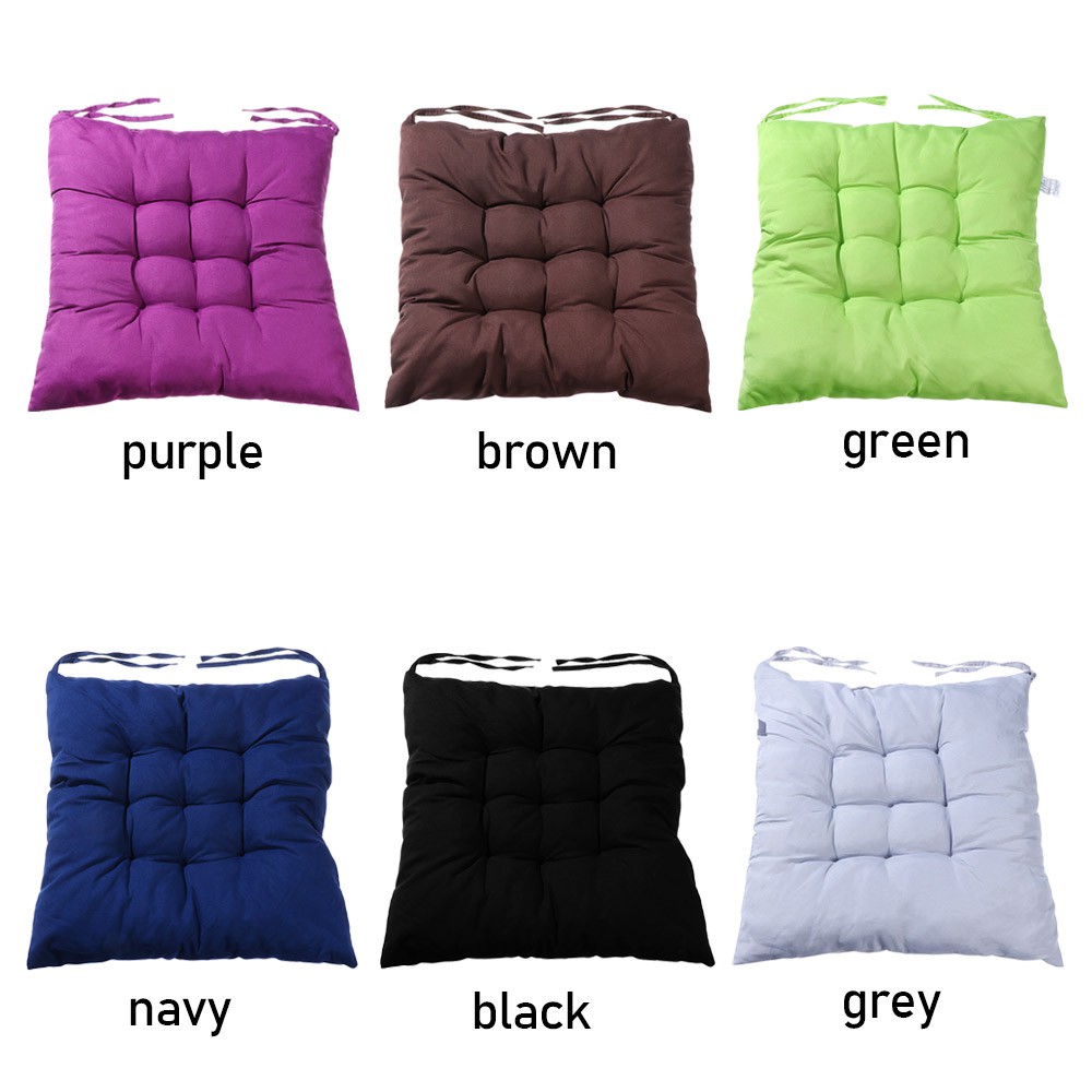 MELODG Indoor Outdoor Seat Cushion Thicker Backrest Pillow Chair Set Pad Square Stool Room Garden Kitchen Protective Soft Pearl Cotton/Multicolor