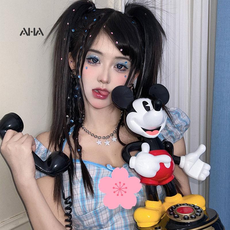 Dây chuyền AHA official chuỗi hạt tròn mặt ngôi sao năm cánh phong cách cổ điển đơn giản