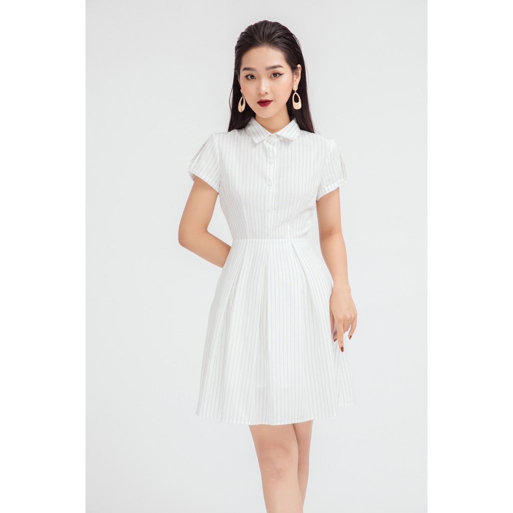 Đầm xòe ngắn tay cổ đúc - 20Again