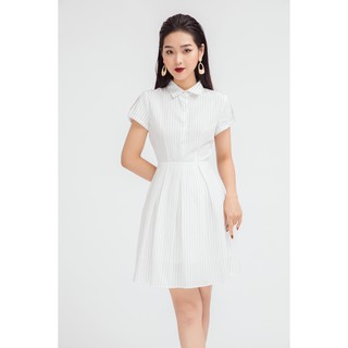 Đầm xòe ngắn tay cổ đúc - 20Again