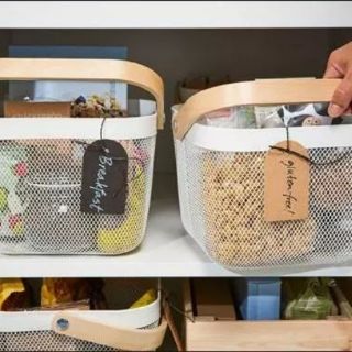 ✔️ Giỏ đựng đồ quai gỗ IKEA RISATORP