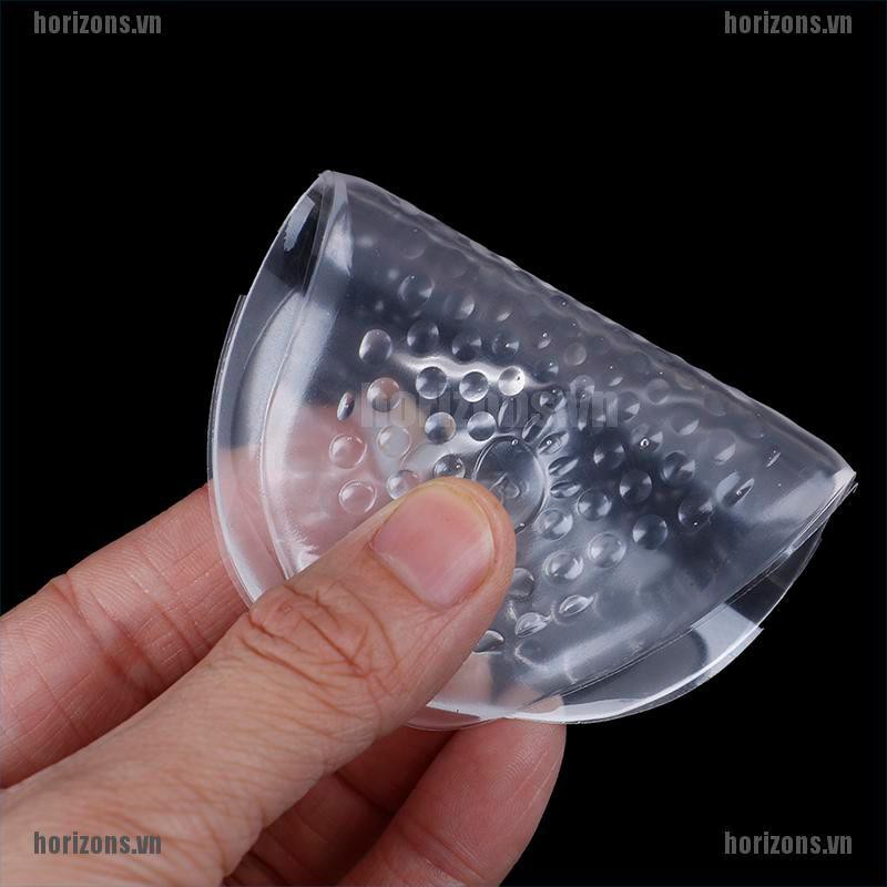 ZA 1Pair Transparent Silicone Forefoot Pad High Heel Feet Gel Cushion Pads Insole FA