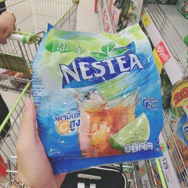 Trà Nestea Thái Lan đur vị 13-16 gói nhỏ - Hàng Có Sẵn, Date Mới ( ĐỒ ĂN VẶT THÁI LAN )