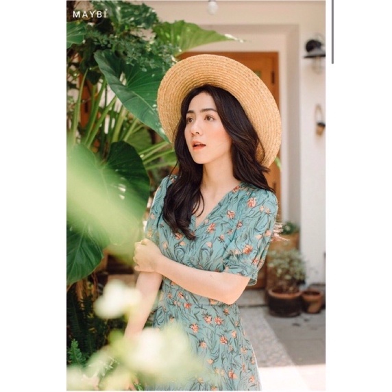 Váy hoa nhí tay ngắn thanh lịch / váy tiểu thư / mina’s house