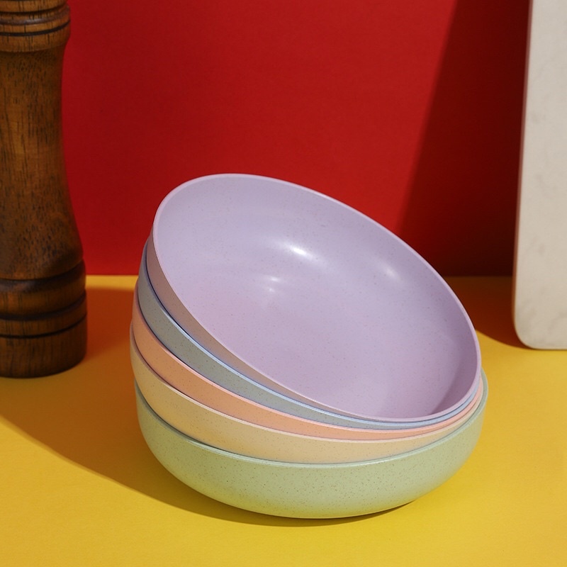 ĐĨA LÚA MẠCH TRÒN LÒNG SÂU MÀU PASTEL SIÊU XINH