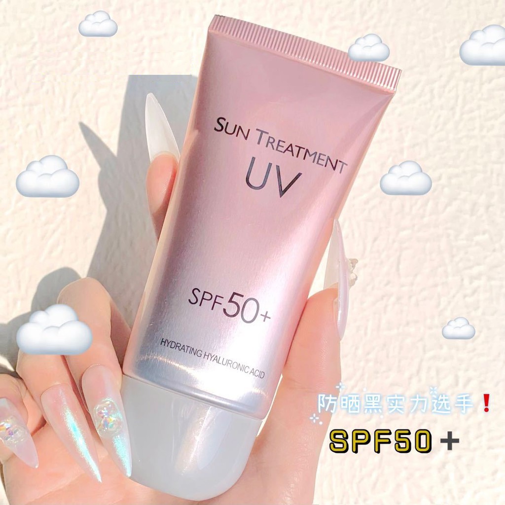 🍓 Kem Chống Nắng Chống Tia UV Sun Treatment SPF 50+ Hàng Nội Địa Trung, Dưỡng Da Trắng Hồng Rạng Rỡ