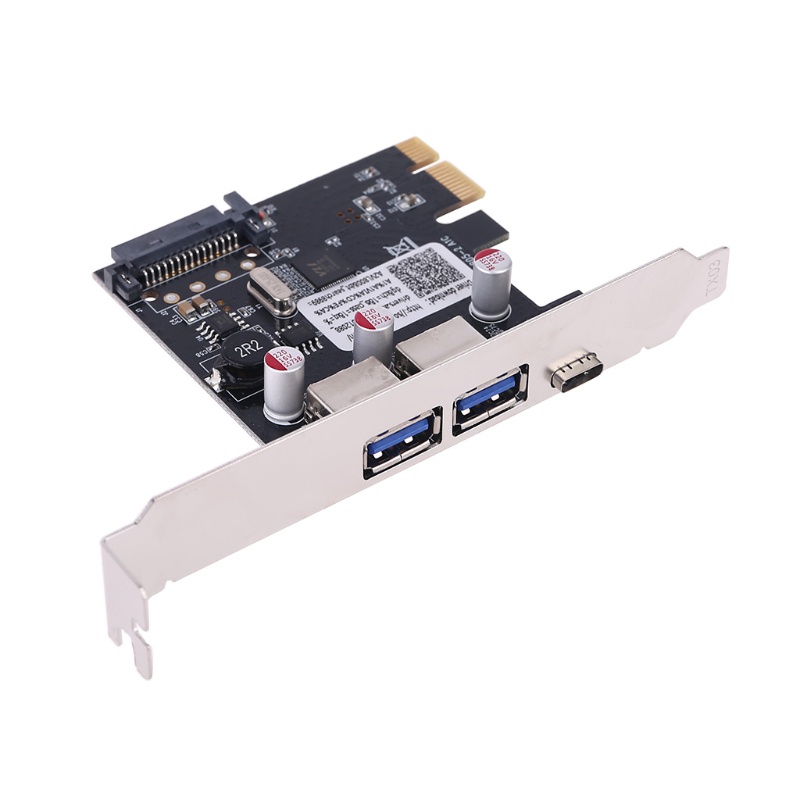 Psy PCIE PCI Express to USB 3.1 Type-C 2 Port USB 3.0 Type-A Riser Expansion Card