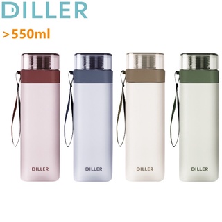 ♂☈bình nước thể thao diller d8646 chống rò rỉ, dung tích 400ml/550ml/700ml