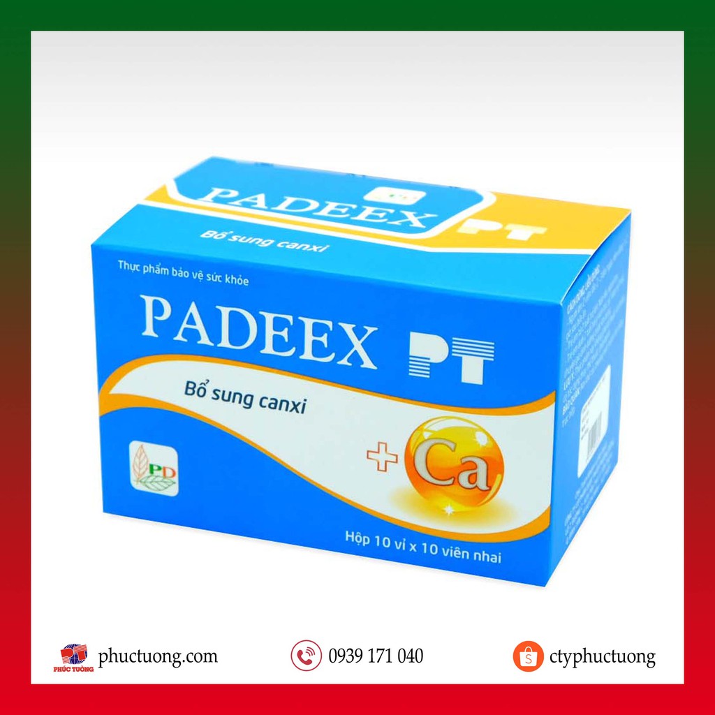 Viên uống bổ sung canxi Padeex PT